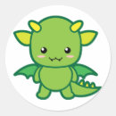 Zoek naar groene draak stickers Schattig