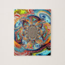 Zoek naar fractals puzzels Fractale