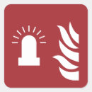 Recherche de signe de sécurité autocollants Fuzzy icon