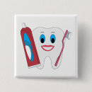 Zoek naar tanden buttons Hygiëne