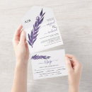 Recherche de violet foncé mariage invitations Initiales