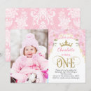 Recherche de princesse anniversaire invitations Baby girl