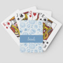 Recherche de aquarelle jeux de cartes Motif floral chic