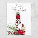 Recherche de oiseaux en hiver cartes postales Rouge