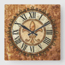 Recherche de fleur de lis horloges Antique