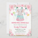 Recherche de éléphant de cirque invitations Rose