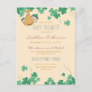 Recherche de shamrock baby shower invitations Vert