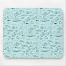 Zoek naar vissen muismatten Blauw