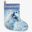 Recherche de renard rouge chaussette de noël Hiver