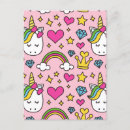 Recherche de licorne drôle cartes postales Arc en ciel