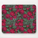 Recherche de arrière plan rouge tapis souris Fleurs rouges
