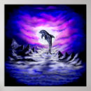Recherche de dauphin rose posters Violet