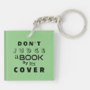 Recherche de livres de bibliothèque porteclés Vert
