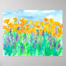 Recherche de fleurs oranges posters Pastel