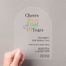 Recherche de golf party invitations Pour lui