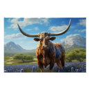 Recherche de texas longhorn posters Capot bleu