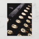 Recherche de machine à écrire vintage cartes postales Écriture