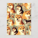 Recherche de inus shiba cartes postales Dog