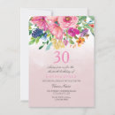 Recherche de tropical 11x16 anniversaire invitations Aquarelle