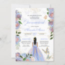 Recherche de papillon bleu invitations Quinceañera