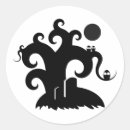 Recherche de cimetière halloween autocollants Arbre