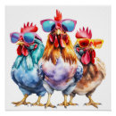 Zoek naar gekke kip posters Rooster
