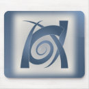Recherche de spirale bleue tapis souris Abstrait