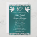 Recherche de coeur argenté invitations Monogramme