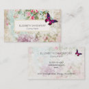 Recherche de papillons roses cartes visite Élégant