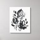 Recherche de fleurs noires et blanches toiles Floral