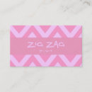 Recherche de zigzag rose cartes visite Chic