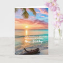 Recherche de une une plage anniversaire cartes Beau