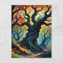 Recherche de arbres abstraits cartes postales Mystique