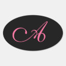 Recherche de initial ovales autocollants Initiale