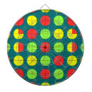 Recherche de cercles rouges jeux de fléchettes Motif