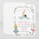 Recherche de alice pays merveille invitations Vintage