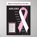 Recherche de sein d posters Collecte de fonds