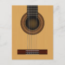 Recherche de guitare acoustique cartes postales Musique