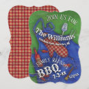 Recherche de guingan rouge invitations Barbecue