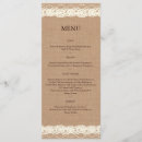 Recherche de toile jute mariage menus Rustique