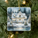 Zoek naar ouderwetse kerstdecoratie Waterverf