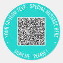 Zoek naar tekst sjabloon stickers Qr code