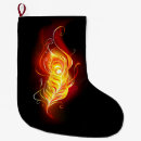 Recherche de flammes chaussette de noël Brillant