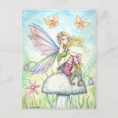 Recherche de fée papillon cartes postales Aquarelle