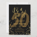 Recherche de black and gold 50th anniversaire invitations Noir