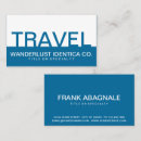 Recherche de voyageur cartes visite Agence