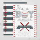Recherche de baseball baby shower garçon invitations Moderne