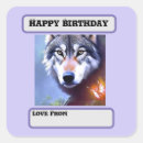Recherche de loup sauvage autocollants Dog