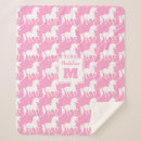 Recherche de licorne couvertures plaids Rose