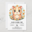 Recherche de hamster anniversaire invitations Aquarelle